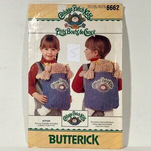 Butterick 6662 Cabbage Patch Kids Carrier With Transfer Sewing Pattern Uncut